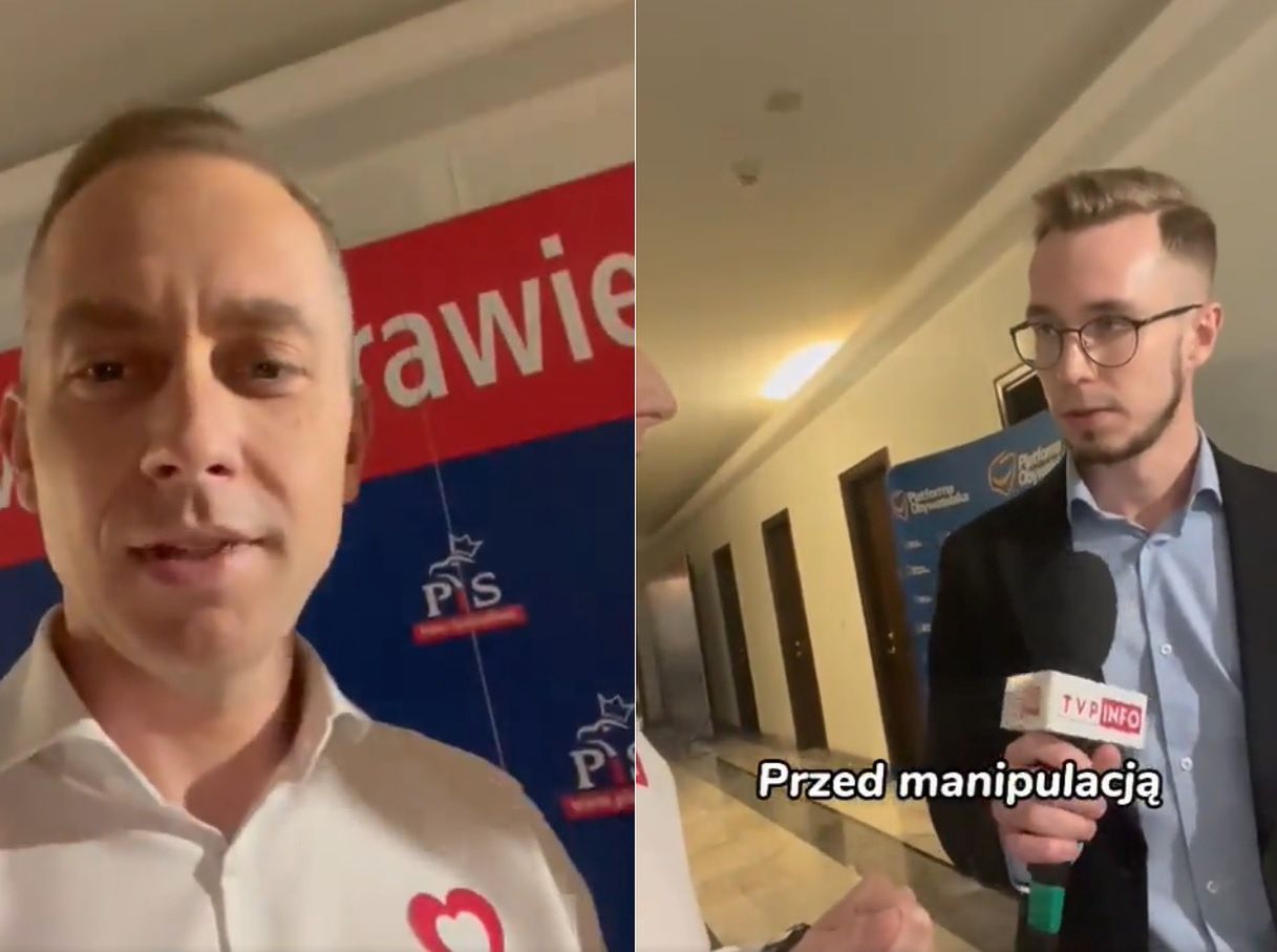 Poseł PO nagrał dziennikarza TVP. Nagranie niesie się po sieci