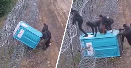 Nietypowa próba przekroczenia granicy. Użyli toalety