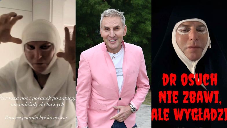 Krzysztof Gojdź śmieszkuje pierwszej nocy po liftingu