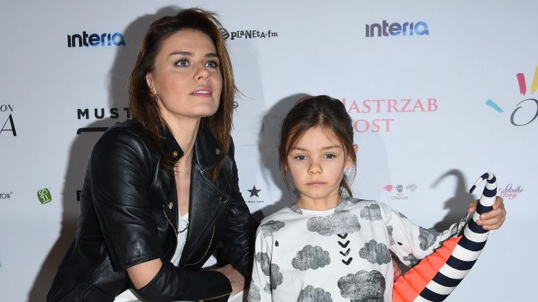 Natasza Urbańska z córką Kaliną