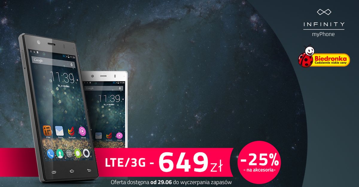 myPhone Infinity LTE zmierza do Biedronki w specjalnej cenie 2
