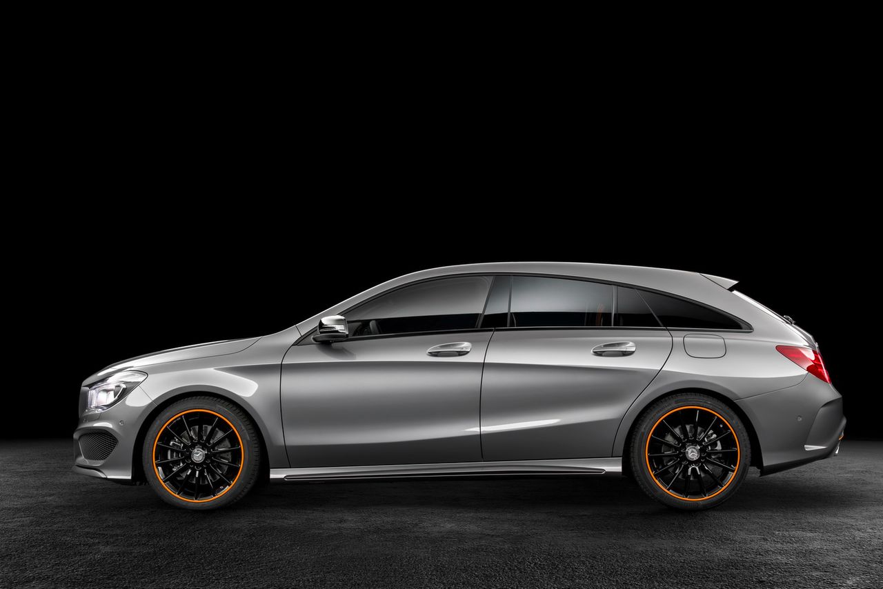 Mercedes CLA Shooting Brake jak coupé. Ale bagażnik ma odpowiedni