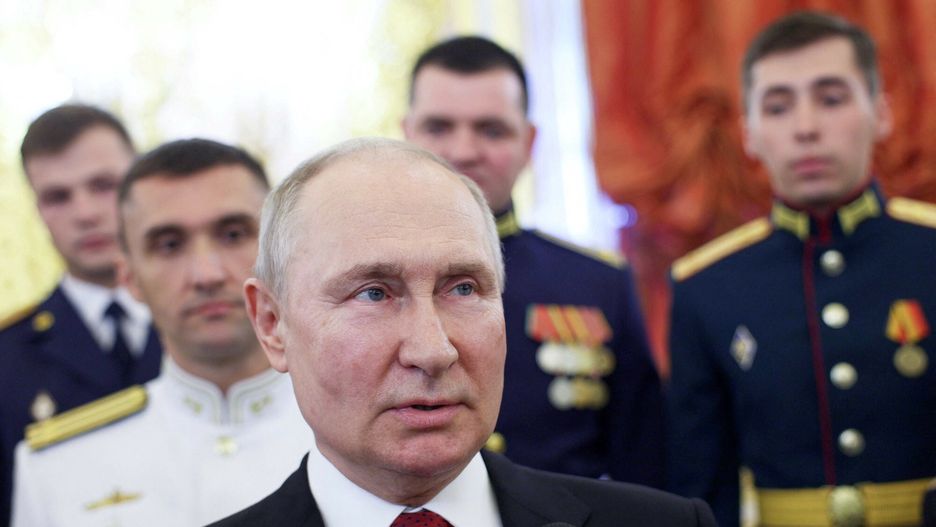 Temporary
Russian President Vladimir Putin speaks during a meeting with the graduates of the Russian Higher military schools at the Kremlin in Moscow on June 21, 2023. (Photo by Gavriil GRIGOROV / POOL / AFP)
GAVRIIL GRIGOROV