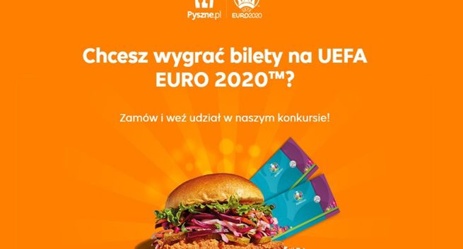 Pyszne.pl rozdaje w konkursie bilety na EURO 2020