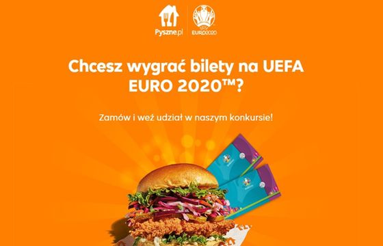 Pyszne.pl rozdaje w konkursie bilety na EURO 2020