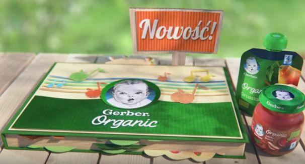Nowe reklamy Gerber Organic bez dzieci i rodziców (wideo)
