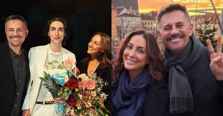 Krzysztof Ibisz chwali się sukcesem syna, pozując do zdjęć z żoną numer 1. "Dumni i szczęśliwi rodzice" (FOTO)