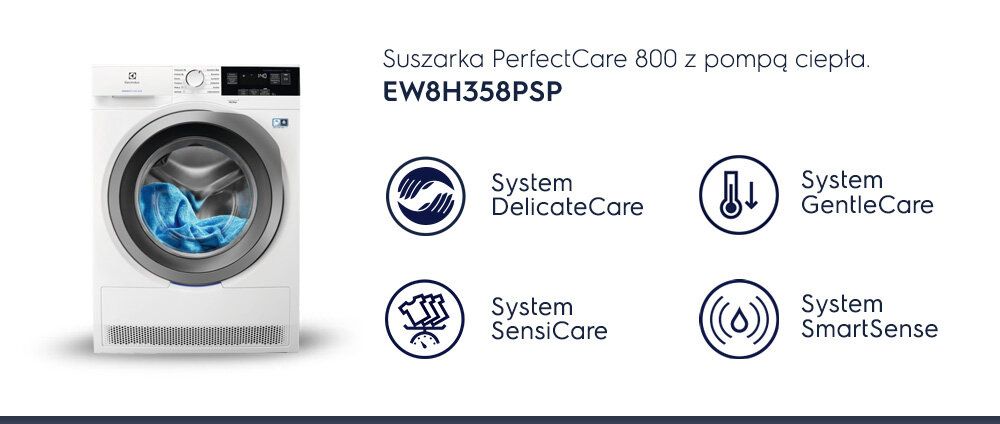 Suszarka ELECTROLUX EW8H358PSP PerfectCare 