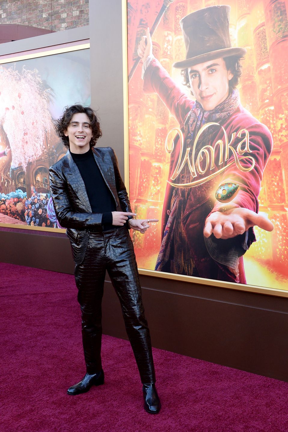 Timothee Chalamet na premierze "Wonka" w Los Angeles