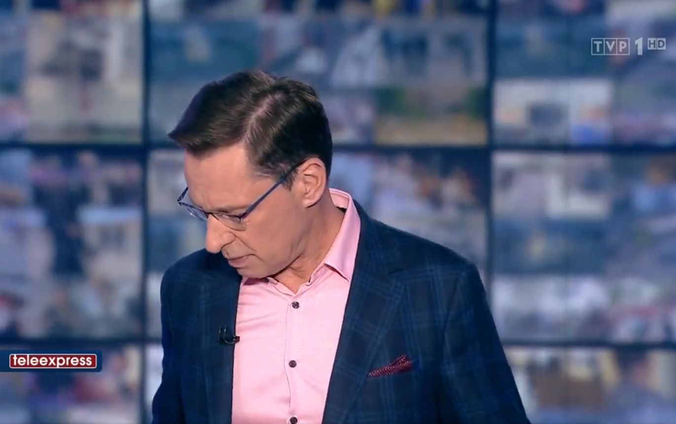 Wpadka w "Teleexpressie". Krzysztof Ziemiec