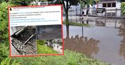 Ulica zamieniła się w rzekę, zamknięty stadion. Nawałnica nad Chełmnem