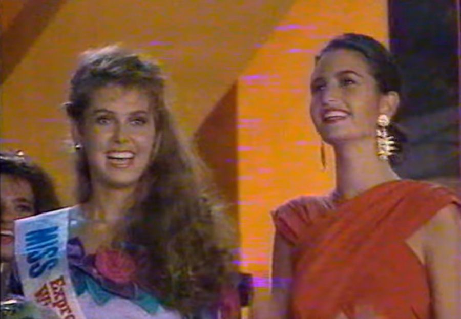 Ewa Wachowicz wygrywa konkurs w Miss Polonia 1992