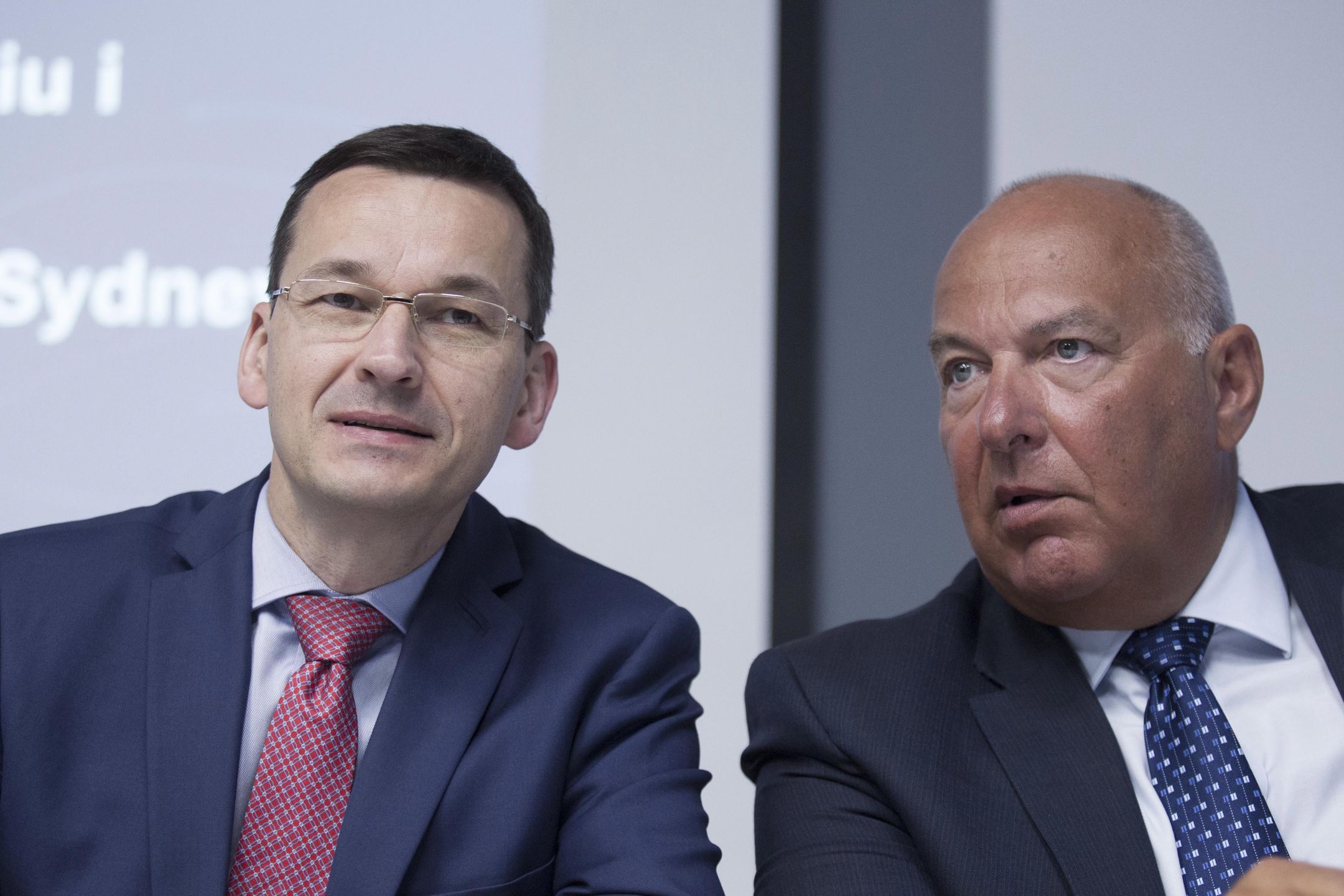 Na zdjęciu premier Mateusz Morawiecki i minister finansów Tadeusz Kościński