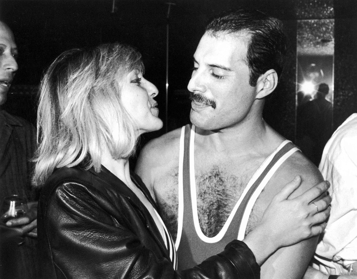 Mary Austin i Freddie Mercury w londyńskim klubie Xenon, 1984 r.
