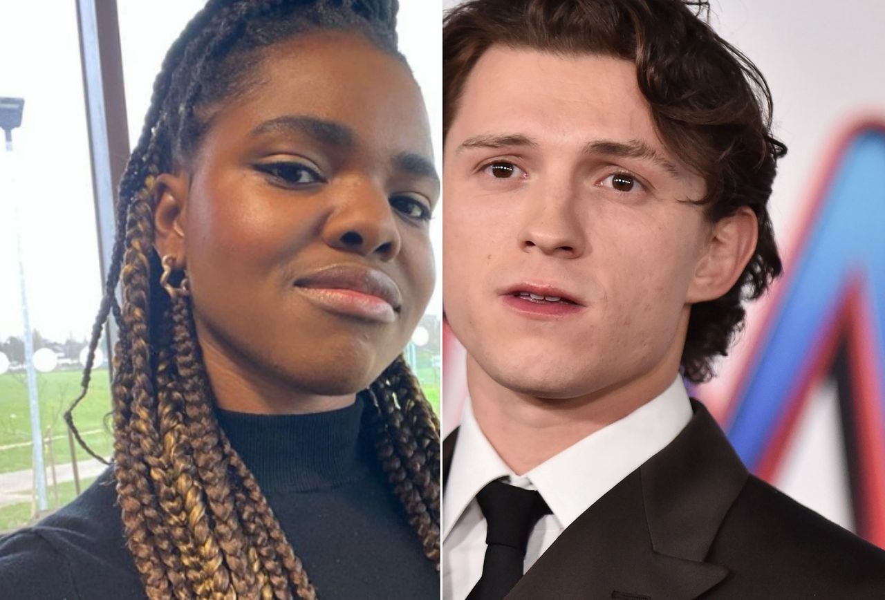 Francesca Amewudah-Rivers and Tom Holland