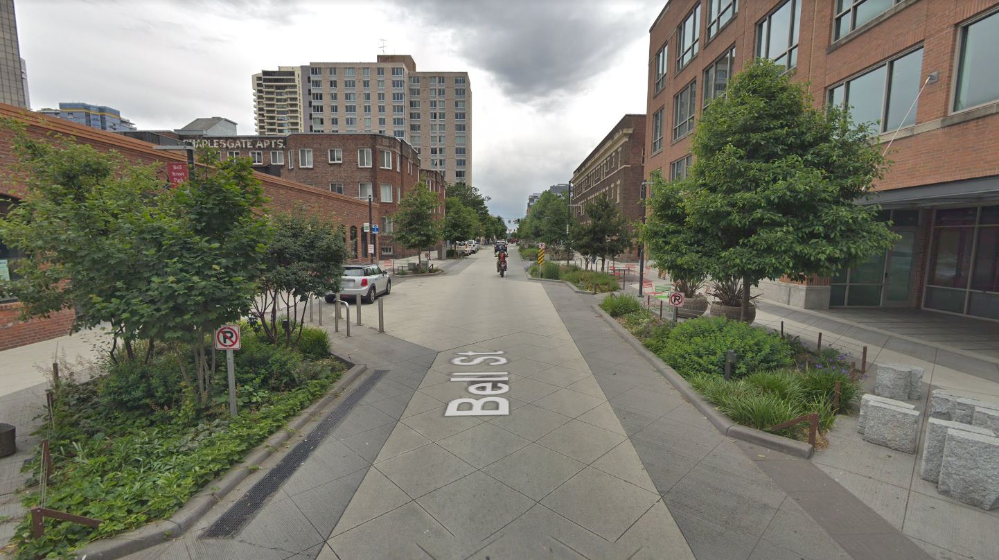 Park na ulicy w Seattle