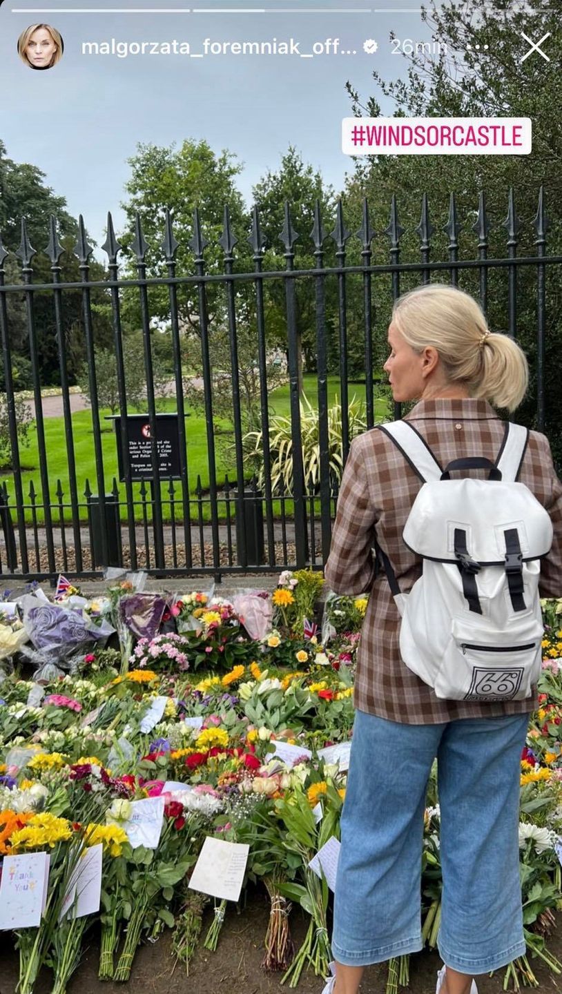 Małgorzata Foremniak żegna królową Elżbietę. Pojawiła się pod zamkiem Windsor