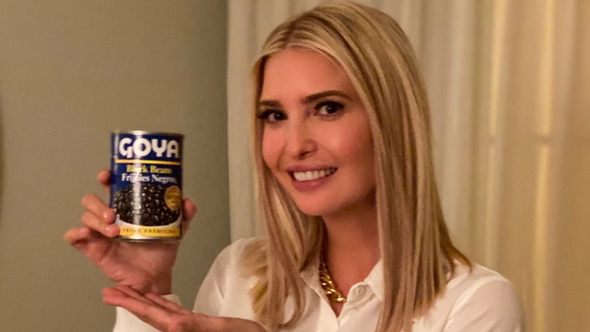 Ivanka Trump zareklamowała fasolę marki Goya. 