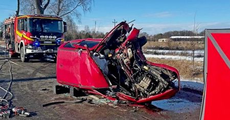 Tragedia na prostej drodze. Nie żyje 32-latek
