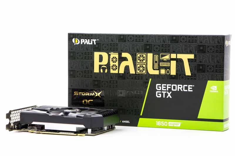 Palit GeForce GTX 1650 Super StormX OC - obok pudełka