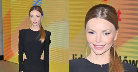 Izabella Miko sili się na uśmiech, pozując do zdjęć na wiosennej ramówce Polsatu. Tęskniliście? (ZDJĘCIA)