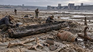 Rosjanie wysadzili tamę i odsłonili skarby sprzed tysięcy lat. Archeolodzy dokonują niezwykłych odkryć na dnie Dniepru