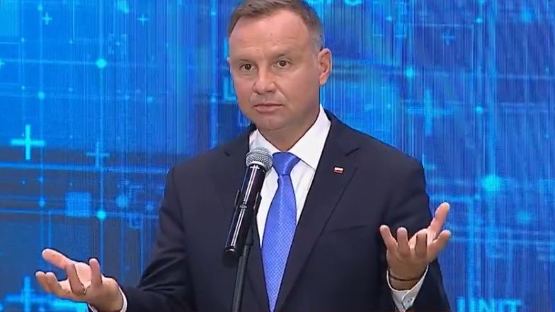 Andrzej Duda podczas konferencji dotyczącej "Lex Izera"