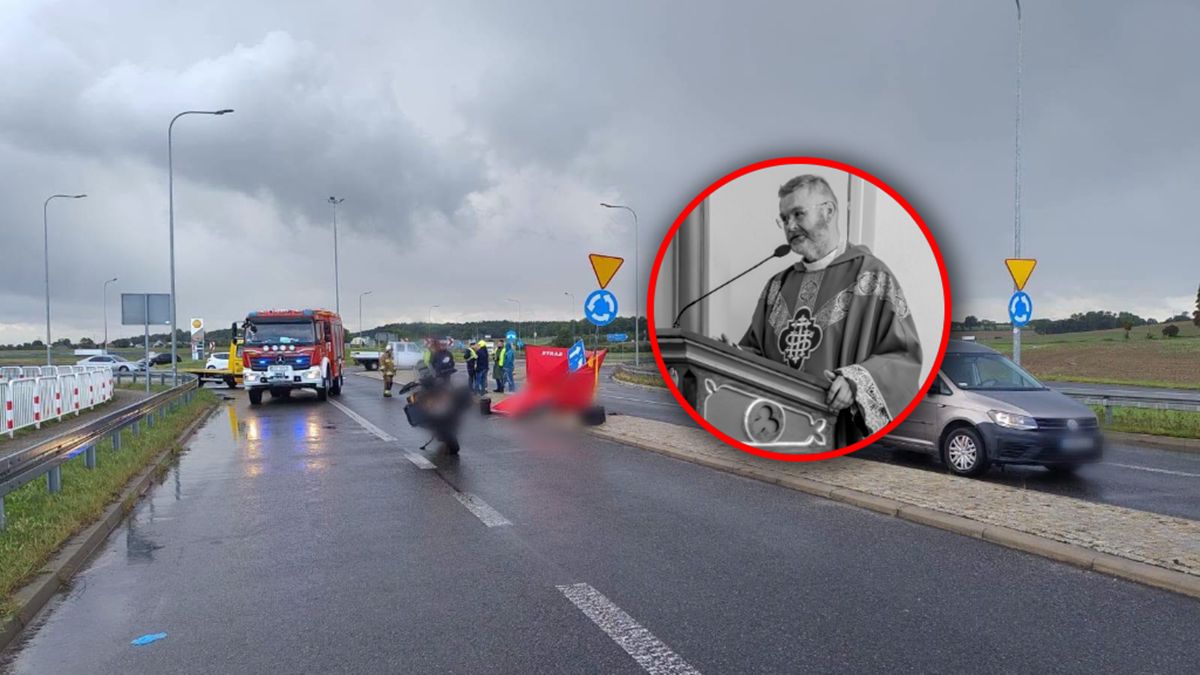 Ksiądz zginął w wypadku motocyklowym.