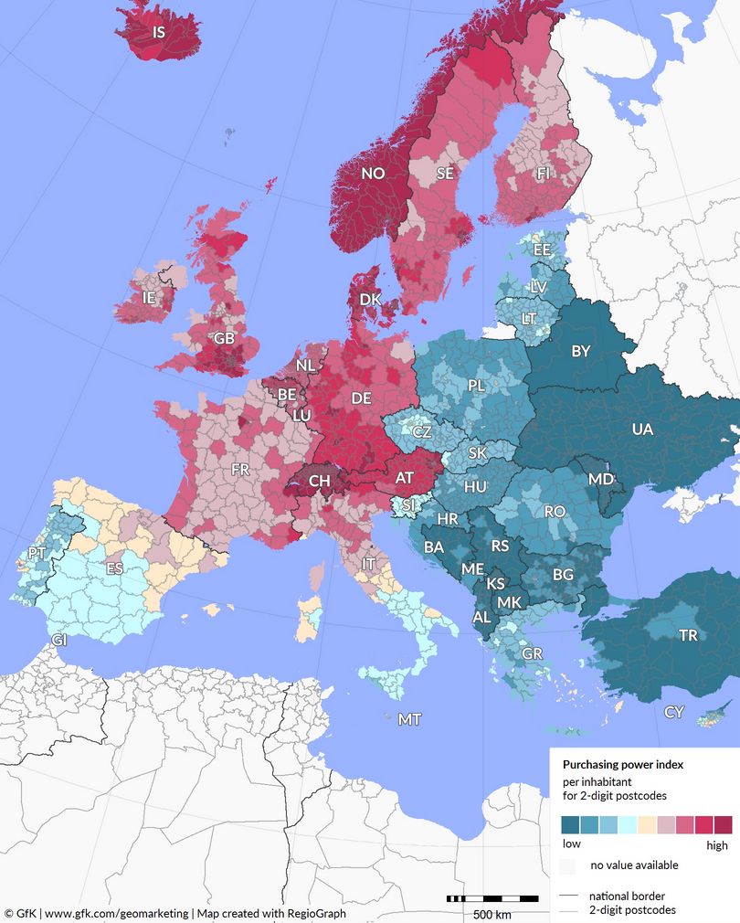 "GfK Purchasing Power Europe 2021" 