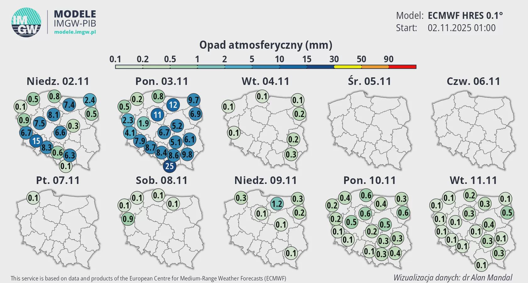 Zwrot w pogodzie od 4 listopada.