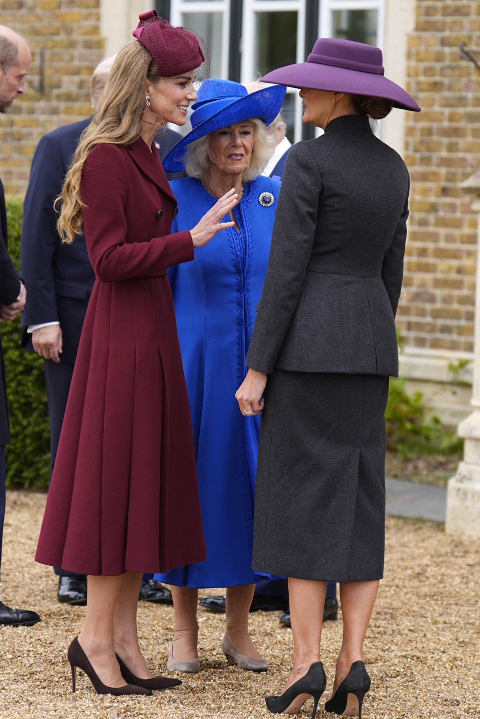 Księżna Kate, królowa Camilla i Melania Trump