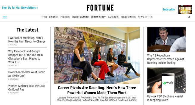 Od stycznia 2020 roku „Fortune” za częściowym paywallem. Dłuższe materiały od 5 dol. miesięcznie
