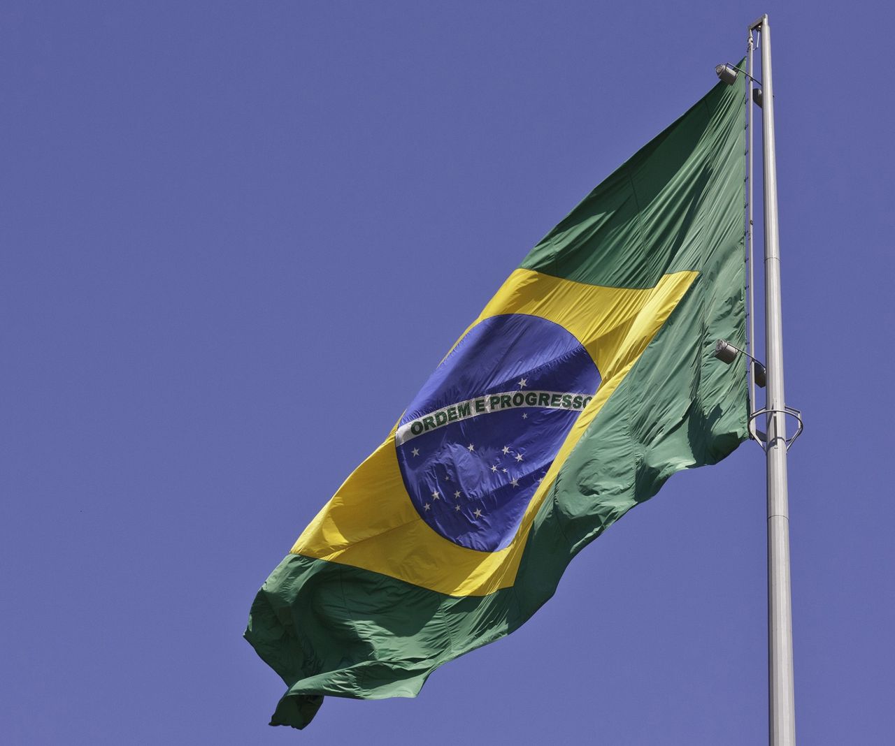 Flag of Brazil, Sao Paulo, Brazil. (Photo by: AGB Photo Library/Universal Images Group via Getty Images)
