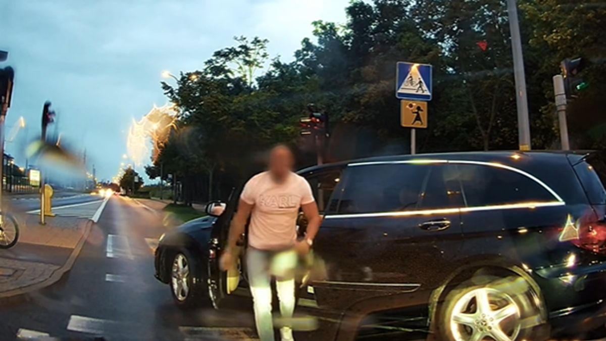 Nagranie z Gdańska i agresja drogowa.