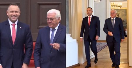 Nawrocki przywitany w Berlinie. Nagranie ze spotkania prezydentów
