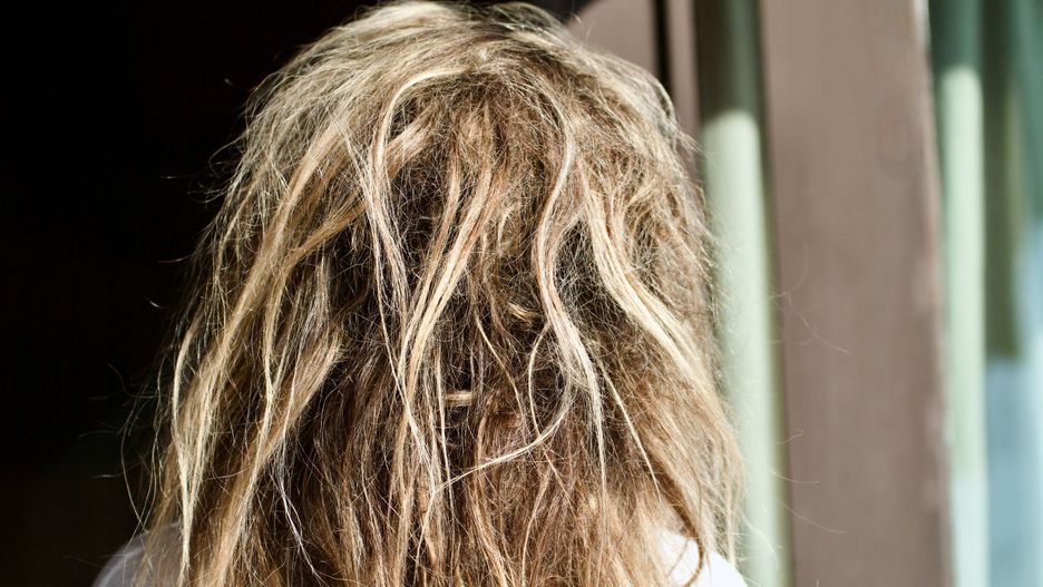 Damaged Hair Concept Background