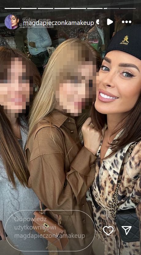 Magda Pieczonka na meczu Polska-Turcja