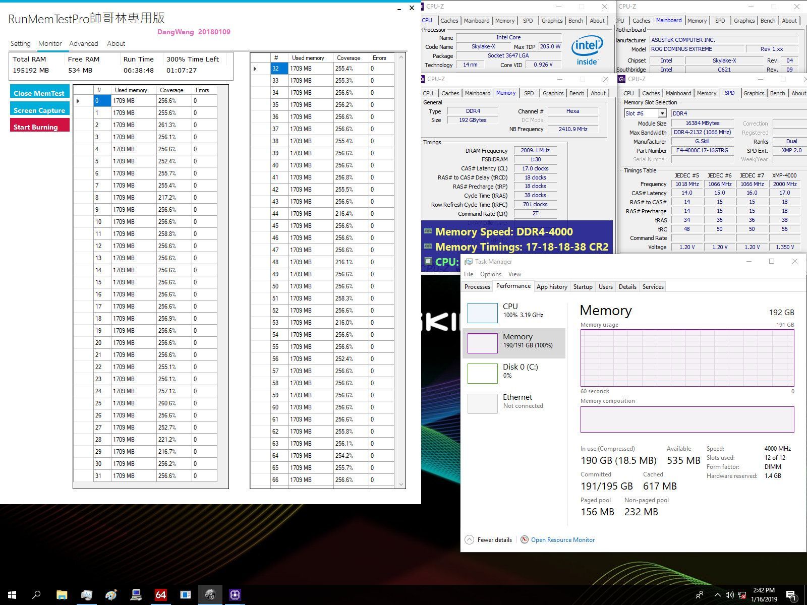 G.Skill Trident Z Royal 192 GB