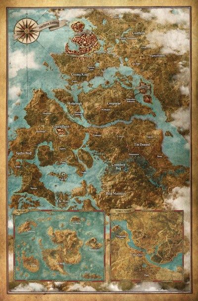 Wiedźmin 3: Dziki Gon – mapa świata