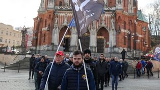 Kraków: Marsz św. Józefa. Z różnych parafii poszli do Sanktuarium w Podgórzu
