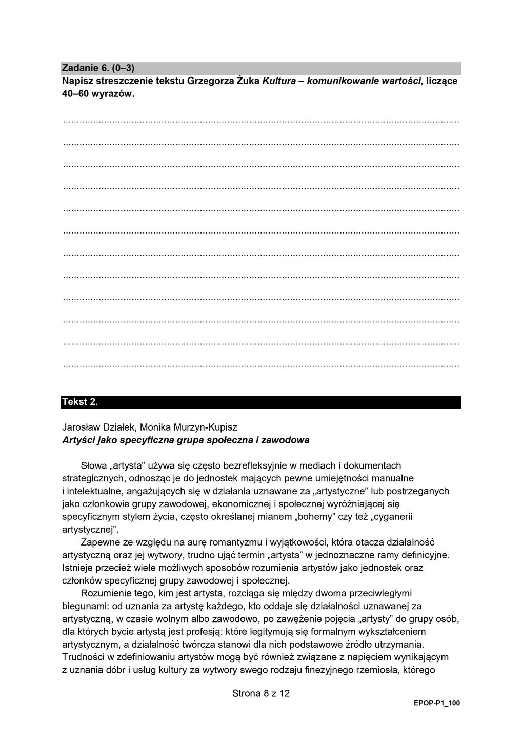 Matura 2024. Arkusze z j. polskiego. Stara formuła