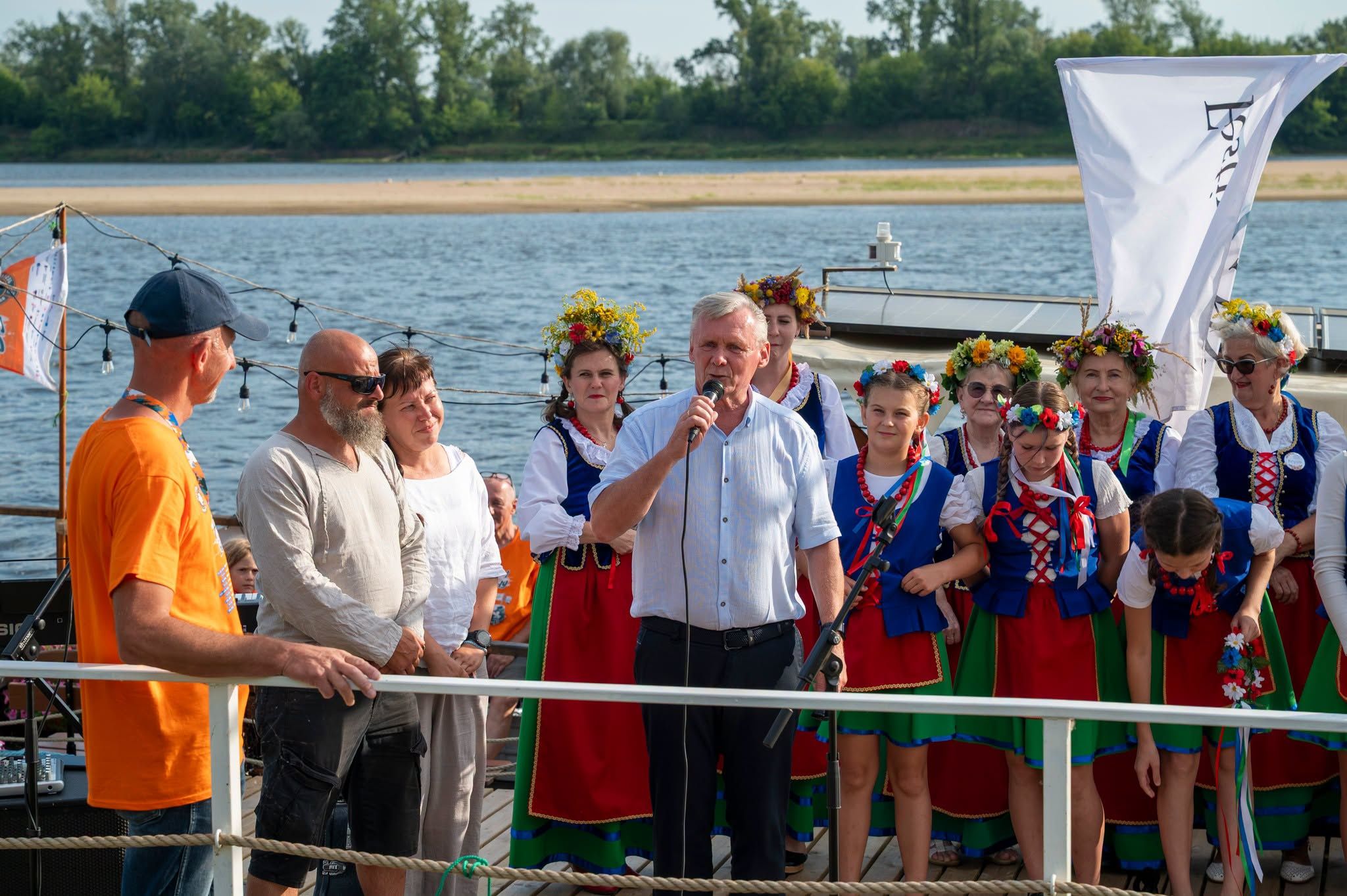 Wójt Andrzej Wieczyński podczas Festiwalu Wisły