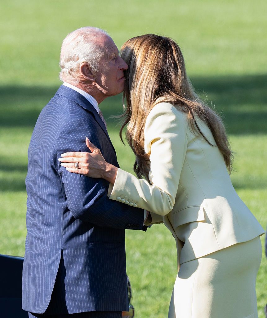 Król Karol III i Melania Trump