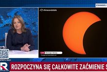Danuta Holecka i zaćmienie słońca w TV Republika