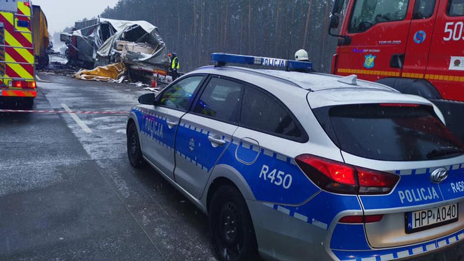 Śląsk. Wypadek w Woźnikach. Autostrada A1 w stronę Gliwic zablokowana