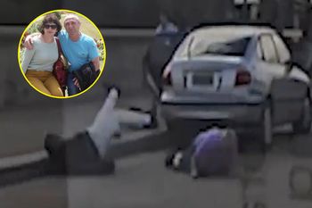 Próbowali powstrzymać napastnika. Kamera samochodowa wszystko nagrała