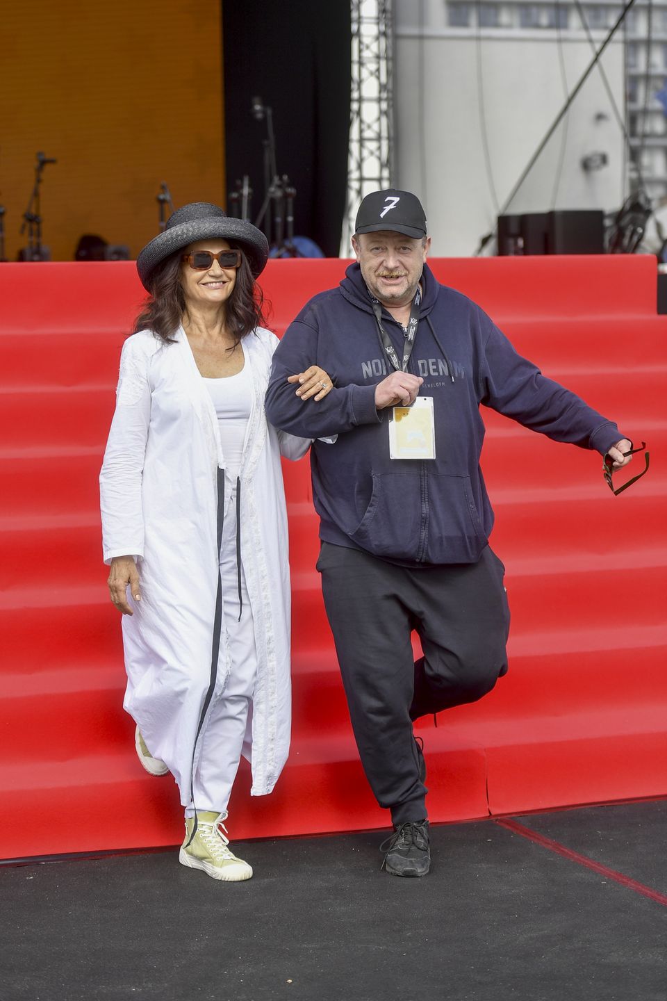 Olaf Lubaszenko i Małgorzata Pieczyńska