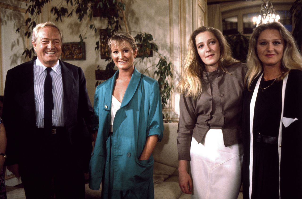 From the left: Jean-Marie Le Pen, Yann Le Pen, Marine Le Pen, and Marie-Caroline Le Pen