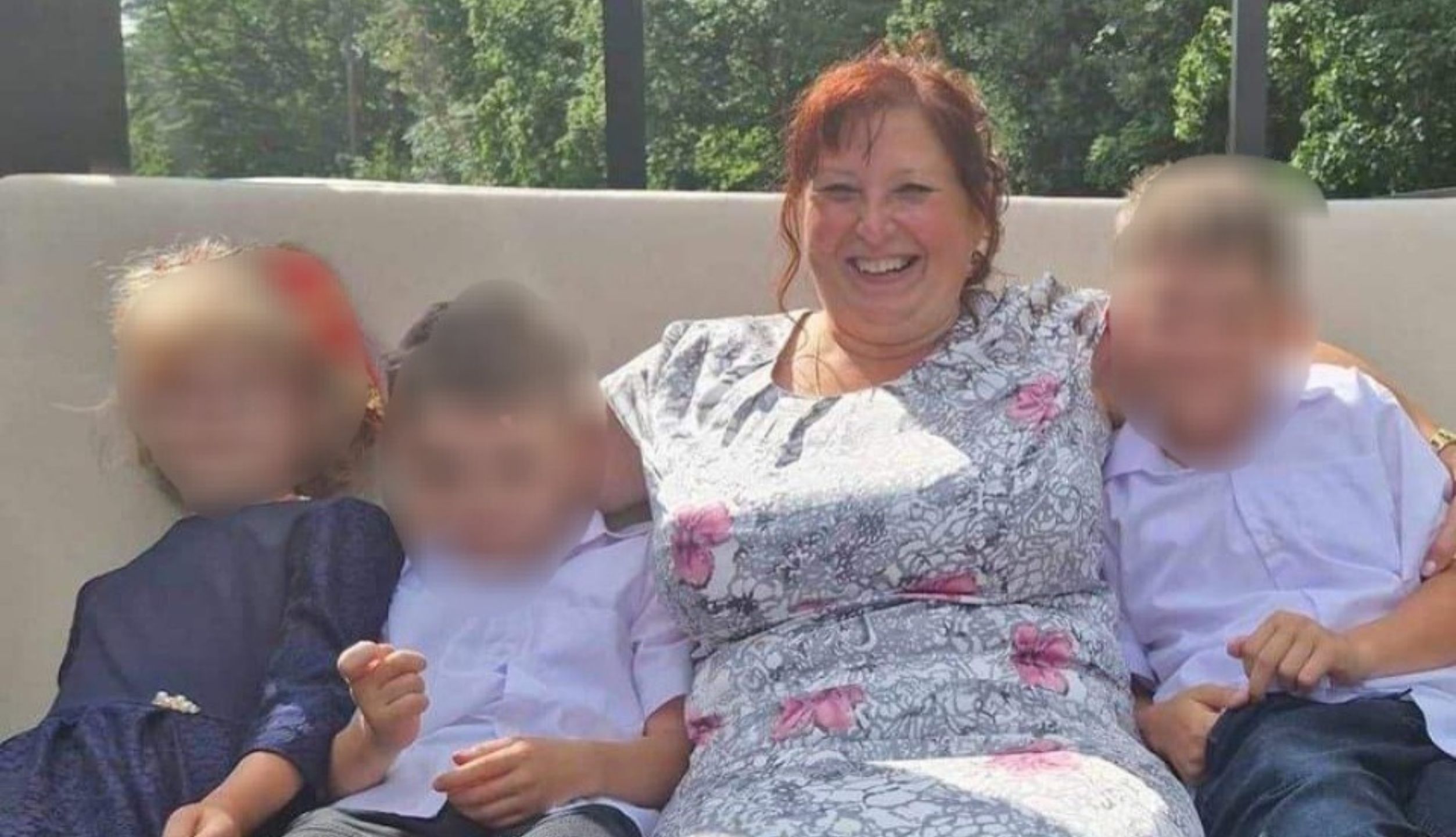 Beata Klimek z dziećmi.