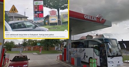 Szturm Czechów na Orlenie w Chałupkach. "Obsługa nawet nie raczy..."